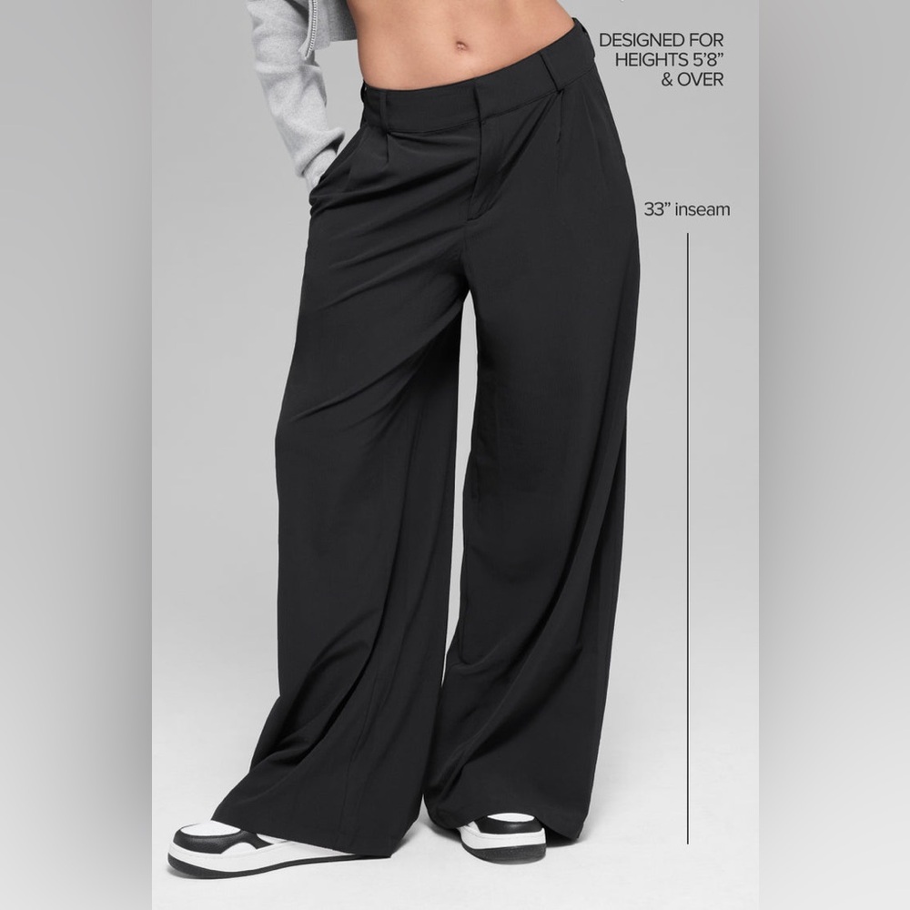 NWOT ALO High-Waist Dreamscape Trouser. Size M Long. - Picture 5 of 7